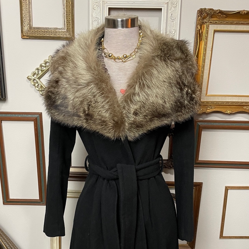 Vintage Bonwit Teller Carol Cohen For Braefair Wrap Coat - Picture 3 of 13